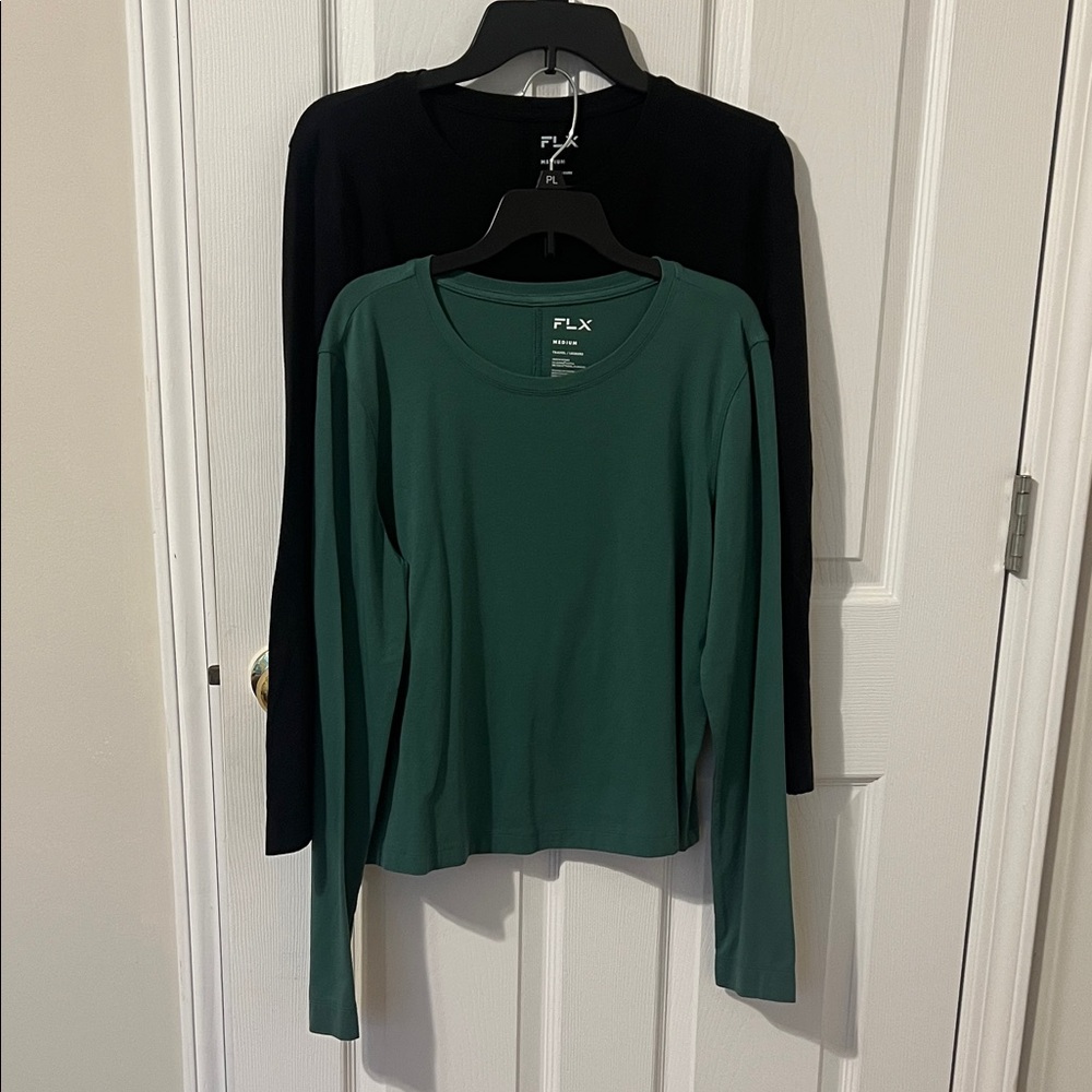 FLX Travel/Leisure Tops (2) size Medium